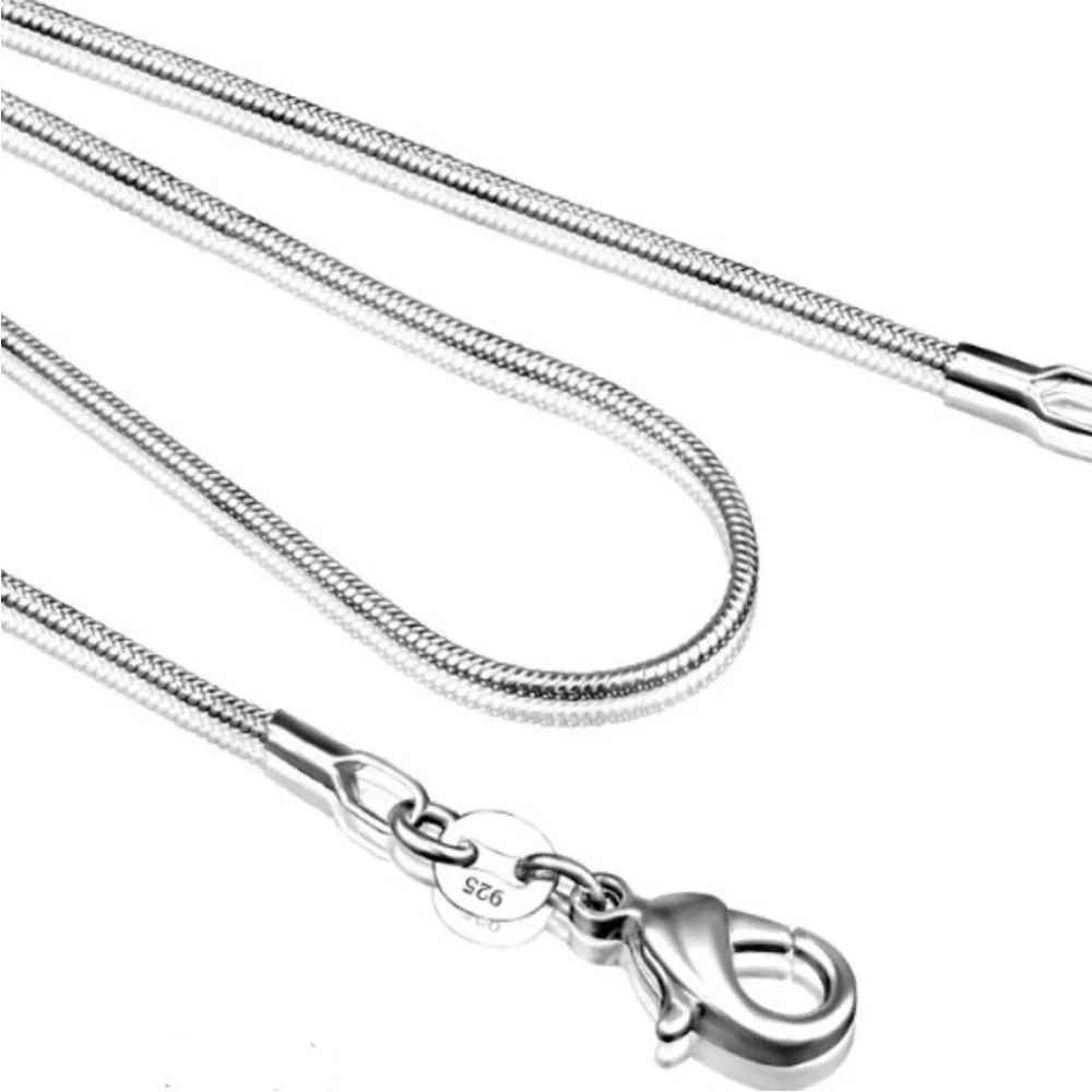 925 Sterling Silver Snake Chain Necklace - Picture 7 of 12